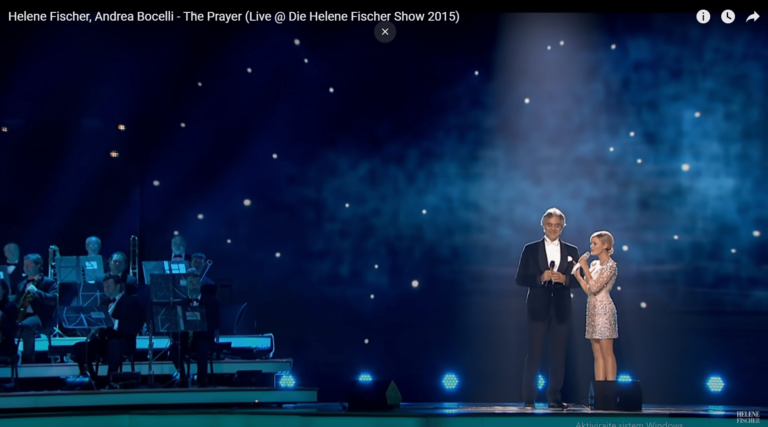 HELENE FISCHER IN ANDREA BOCELLI: THE PRAYER